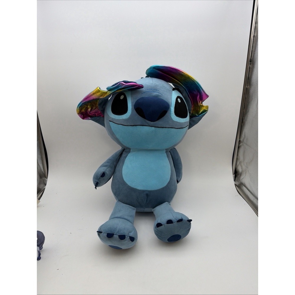 STITCH Jumbo Plush 2024 RAINBOW EARS 28" Disney Milo & Stitch